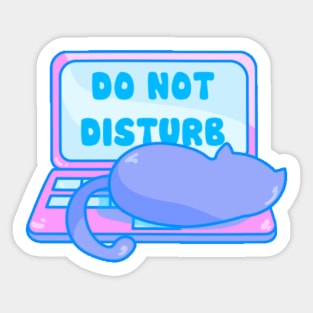 Funny Cat Do Not Disturb T-shirt Mug Coffee Mug Apparel Hoodie Sticker Gift Sticker